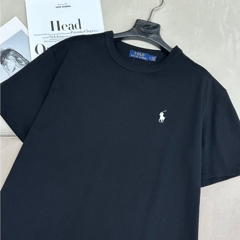 Polo by Ralph Lauren Women's Classic Black Tee - Picture 2 of 9